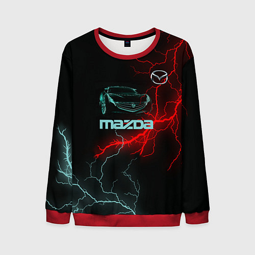 Мужской свитшот Mazda / 3D-Красный – фото 1