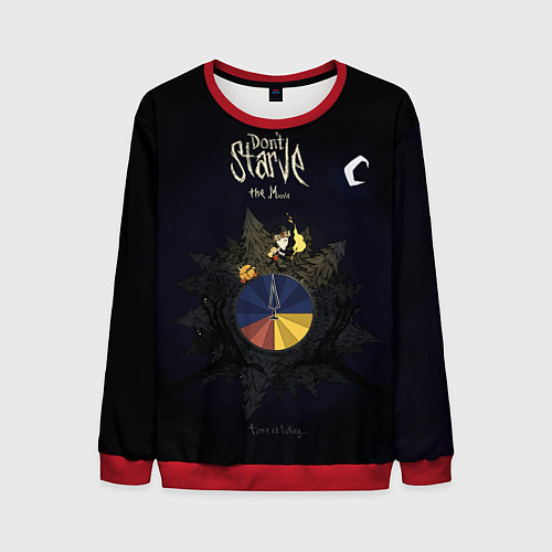 Мужской свитшот Двигайся и не голодай / 3D-Красный – фото 1