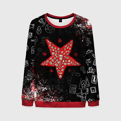 Мужской свитшот The Binding of Isaac ИСААК / 3D-Красный – фото 1