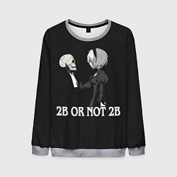 Свитшот мужской 2B OR NOT 2B, цвет: 3D-меланж