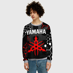 Свитшот мужской YAMAHA ЯМАХА МОТОСПОРТ, цвет: 3D-меланж — фото 2