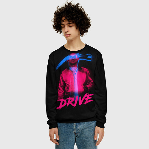 Мужской свитшот DRIVE / 3D-Черный – фото 3