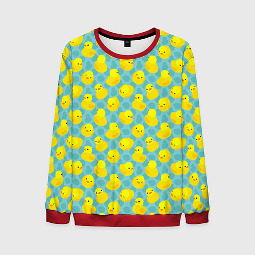 Мужской свитшот Уточка / 3D-Красный – фото 1