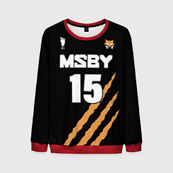 Свитшот мужской 15 MSBY BLACK JACKALS, цвет: 3D-красный