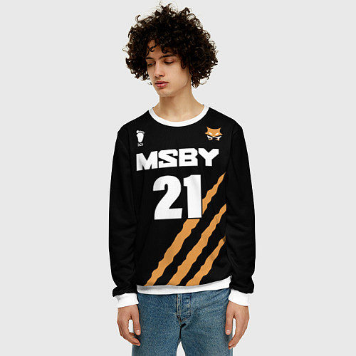 Мужской свитшот 21 MSBY BLACK JACKALS / 3D-Белый – фото 3