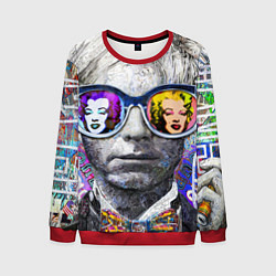 Свитшот мужской Andy Warhol Энди Уорхол, цвет: 3D-красный
