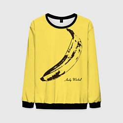 Свитшот мужской Энди Уорхол - Банан, цвет: 3D-черный