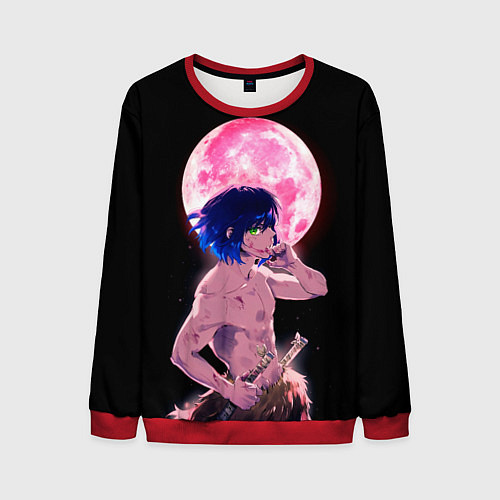 Мужской свитшот Иноске клинок рассекающий демонов арт / 3D-Красный – фото 1