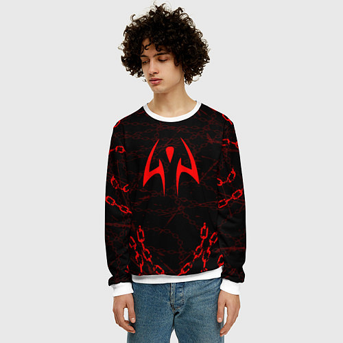Мужской свитшот SUKUNA ИТАДОРИ / 3D-Белый – фото 3