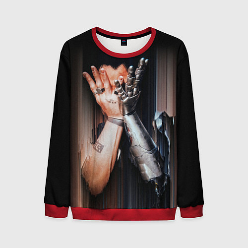 Мужской свитшот CP77 Джонни / 3D-Красный – фото 1