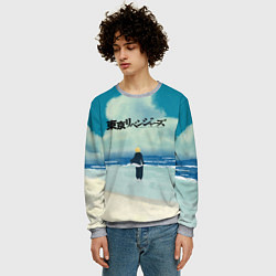 Свитшот мужской МАЙКИ В ОДИНОЧЕСТВЕ, цвет: 3D-меланж — фото 2