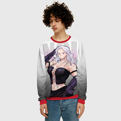 Мужской свитшот Noi / 3D-Красный – фото 3