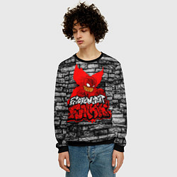 Свитшот мужской Friday Night Funkin TrickyWall, цвет: 3D-черный — фото 2