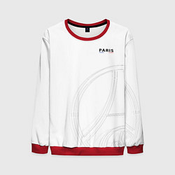 Свитшот мужской PSG Core Big Logo White New 202223, цвет: 3D-красный