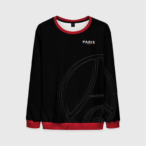 Мужской свитшот PSG Core Big Logo Black New 202223 / 3D-Красный – фото 1