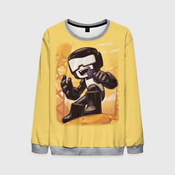 Свитшот мужской Танкист Tankman, цвет: 3D-меланж