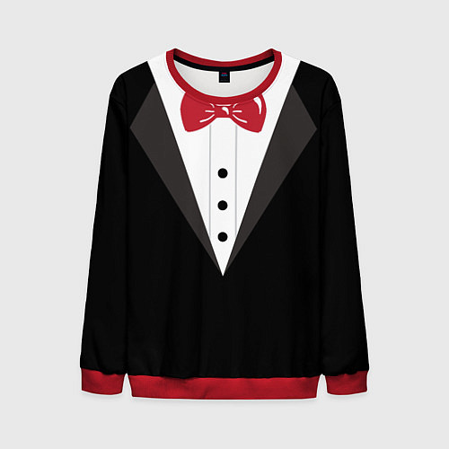 Мужской свитшот Смокинг / 3D-Красный – фото 1
