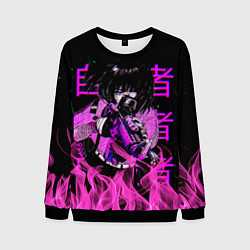 Свитшот мужской Аниме Девушка Киберпанк, цвет: 3D-черный