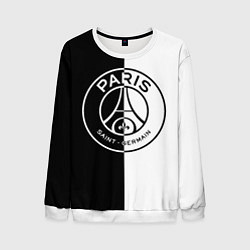 Свитшот мужской ФК ПСЖ PSG BLACK & WHITE, цвет: 3D-белый