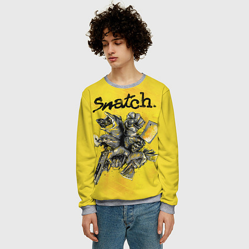 Мужской свитшот Snatch: Art / 3D-Меланж – фото 3