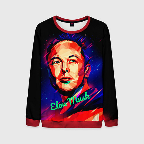 Мужской свитшот ElonMuskА НА ВАС НЕТ / 3D-Красный – фото 1