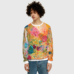 Свитшот мужской Мои эмоции, цвет: 3D-белый — фото 2