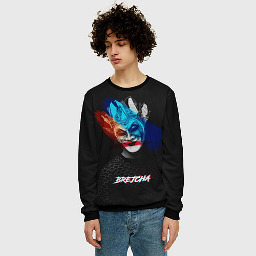 Мужской свитшот Boris Brejcha / 3D-Черный – фото 3