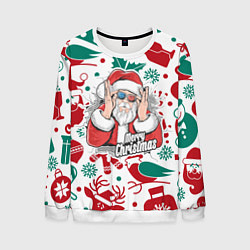 Свитшот мужской Merry Christmas3D, цвет: 3D-белый