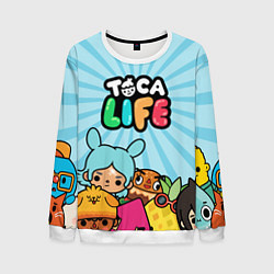Свитшот мужской Toca Life World, цвет: 3D-белый