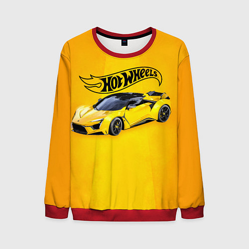Мужской свитшот Hot Wheels Хот Вилс / 3D-Красный – фото 1