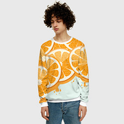 Свитшот мужской АПЕЛЬСИН ORANGE, цвет: 3D-белый — фото 2