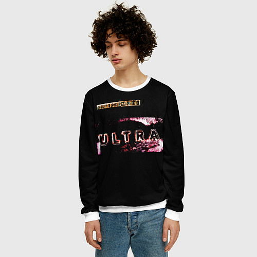 Мужской свитшот Ultra - Depeche Mode / 3D-Белый – фото 3