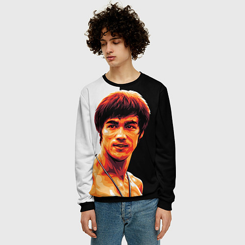 Мужской свитшот Jeet Kune Do / 3D-Черный – фото 3