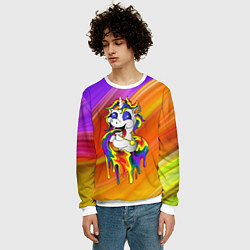 Свитшот мужской Единорог Unicorn Rainbow Z, цвет: 3D-белый — фото 2