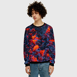 Свитшот мужской Магия углей, цвет: 3D-черный — фото 2