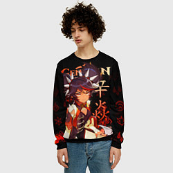Свитшот мужской Синь Янь Genshin Impact, цвет: 3D-черный — фото 2