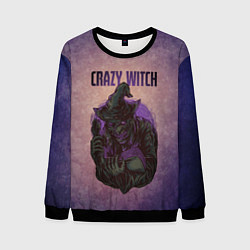 Свитшот мужской Crazy Witch, цвет: 3D-черный