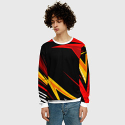 Свитшот мужской Уникальные линии, цвет: 3D-белый — фото 2