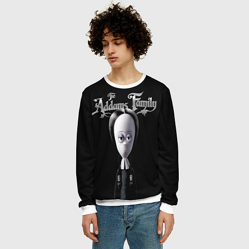 Мужской свитшот Семейка Аддамс Addams Family / 3D-Белый – фото 3