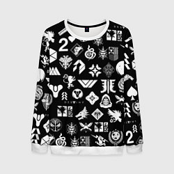 Мужской свитшот DESTINY 2 PATTERN GAME LOGO ДЕСТИНИ 2 ПАТТЕРН СИМВ