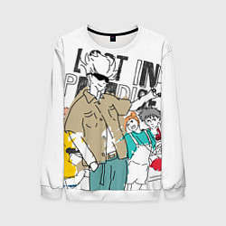 Свитшот мужской Сатору Годжо - Jujutsu Kaisen, цвет: 3D-белый