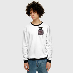 Свитшот мужской Милашка в кормашке, цвет: 3D-черный — фото 2