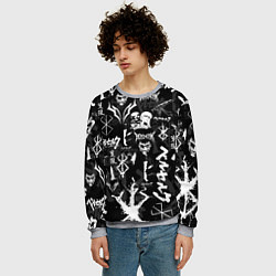 Свитшот мужской BERSERK SYMBOL LOGO БЕРСЕРК СИМВОЛИКА ПАТТЕРН, цвет: 3D-меланж — фото 2