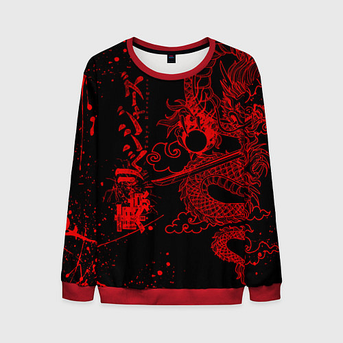 Мужской свитшот ТОКИЙСКИЕ МСТИТЕЛИ КРАСНЫЙ ДРАКОН / 3D-Красный – фото 1