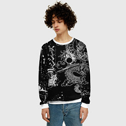 Свитшот мужской ТОКИЙСКИЕ МСТИТЕЛИ TOKYO REVENGERS ДРАКОН, цвет: 3D-белый — фото 2