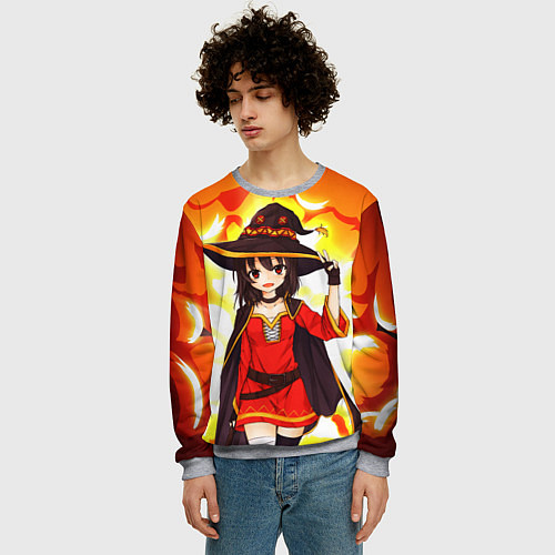 Мужской свитшот Mеgumin / 3D-Меланж – фото 3