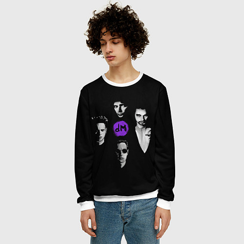Мужской свитшот Depeche mode band / 3D-Белый – фото 3