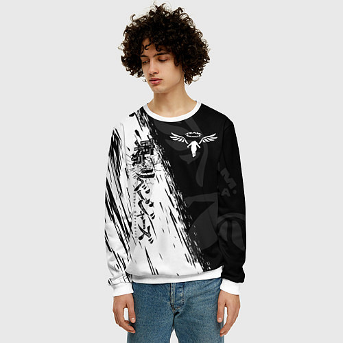 Мужской свитшот ТОКИЙСКИЕ МСТИТЕЛИ WALHALLA КЛАН / 3D-Белый – фото 3