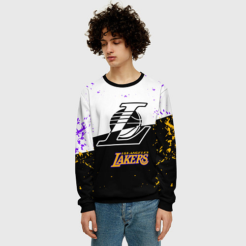 Мужской свитшот Коби Брайант Los Angeles Lakers, / 3D-Черный – фото 3