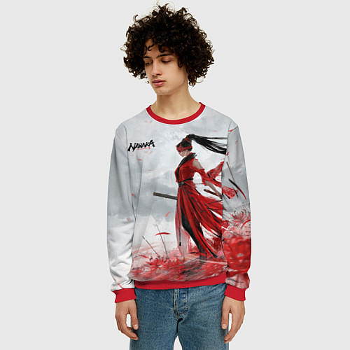 Мужской свитшот Naraka BP / 3D-Красный – фото 3